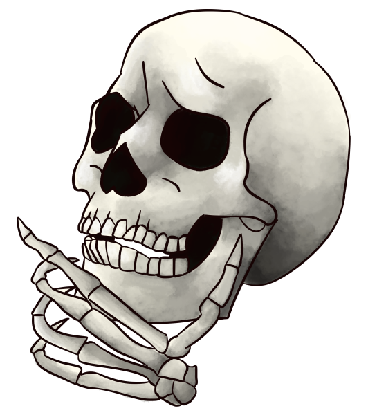 Череп с костями