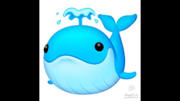 Кит с фонтанчиком эмодзи