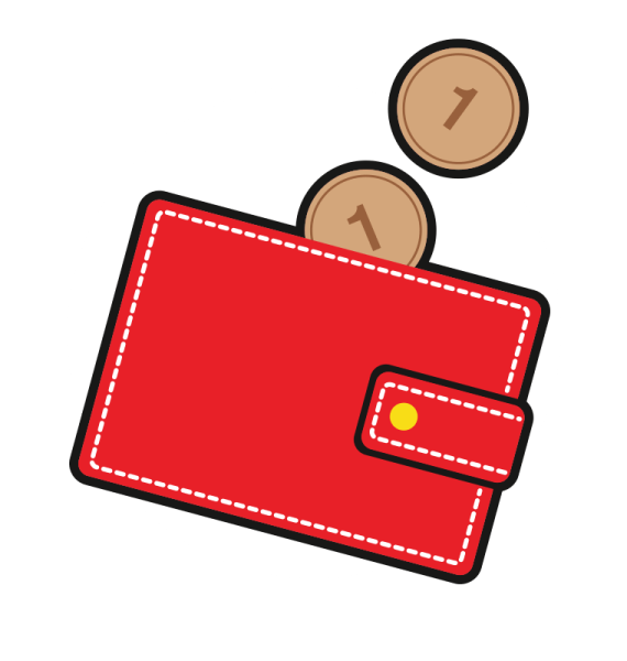 Кошелек иллюстрация