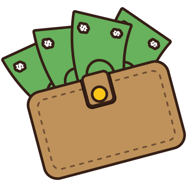 Кошелек нарисованный