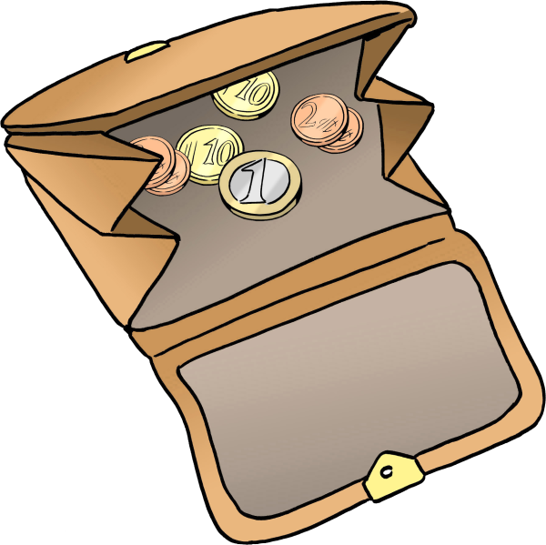 Кошелек нарисованный