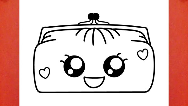 Кошелек раскраска