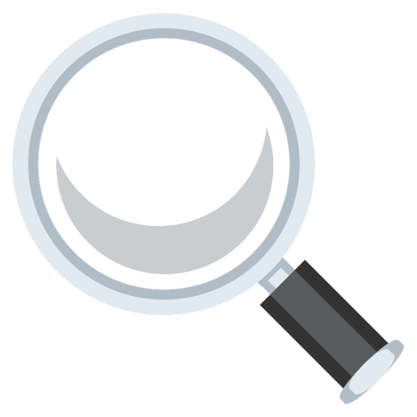 Смайлик с лупой