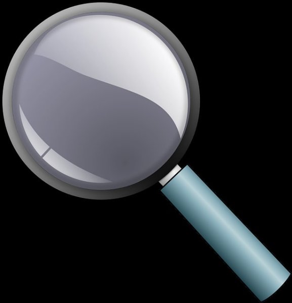 Лупа без фона