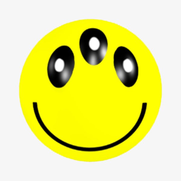 Смайлик с тремя глазами