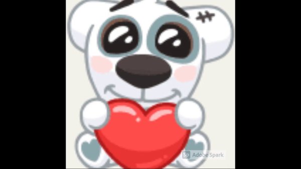 Стикер Спотти с языком