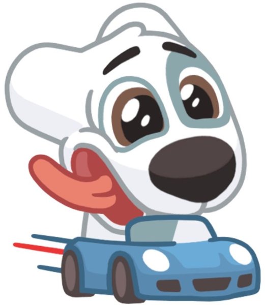 Стикер пес Спотти