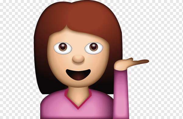 ЭМОДЖИ девушка с рукой