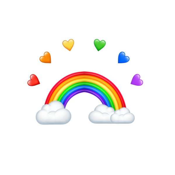 Радуга стикер