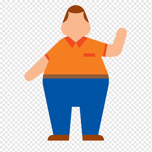 Пиктограмма толстый человек