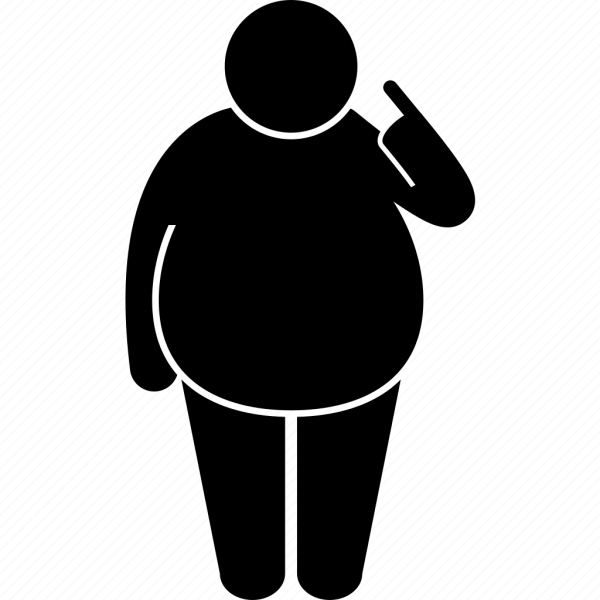 Пиктограмма толстый человек