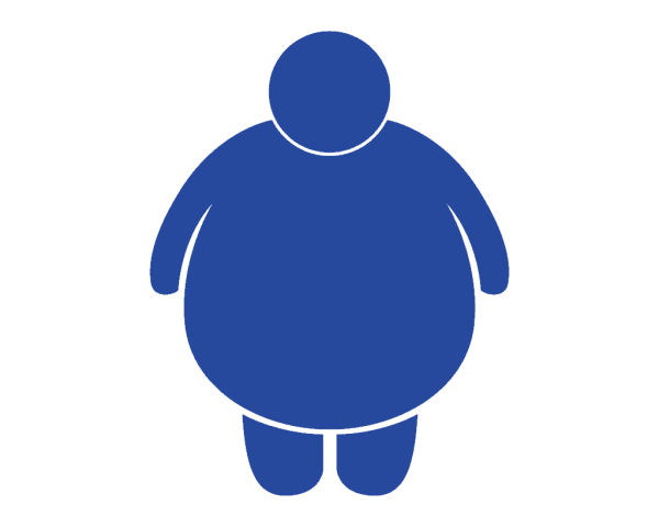 Пиктограмма толстый человек