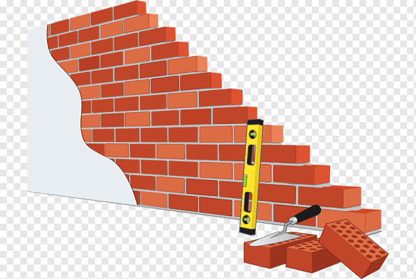 Кирпичная стена стройка