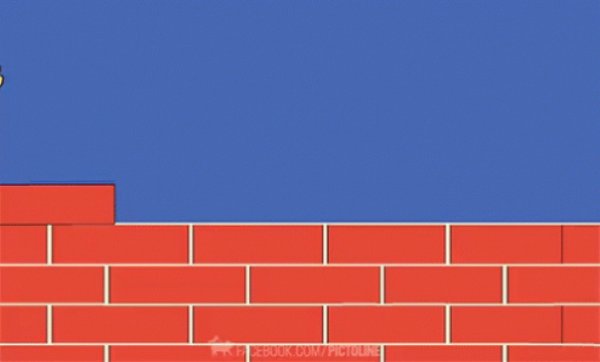 Кирпичная стена мультяшная