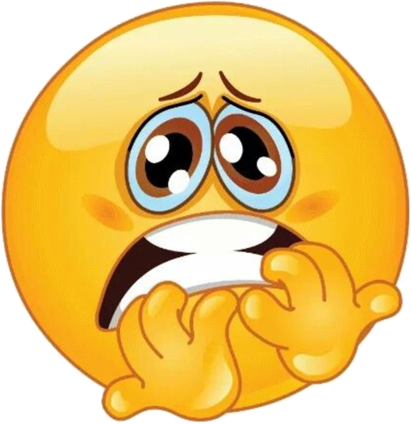 Испуганный смайлик