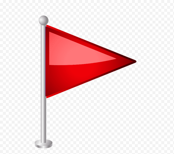 Красный флаг эмодзи