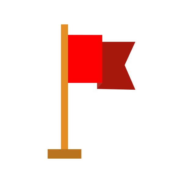 Красный флаг эмодзи
