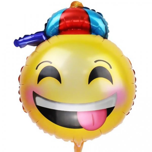 Фольгированный шар Смайл