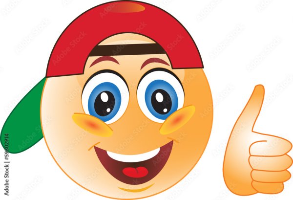 Смайлик в кепке