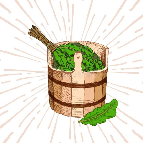 Банный веник мультяшная