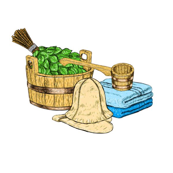 Банный веник вектор вектор