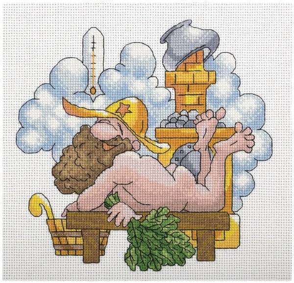 Вышивка крестом баня наборы