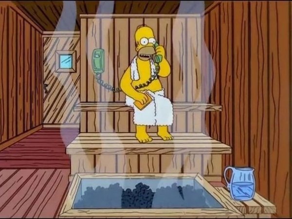 Гомер симпсон в бане