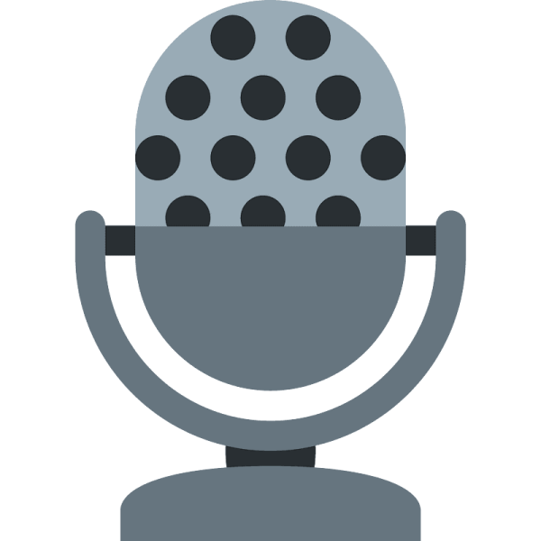 Смайлик с микрофоном