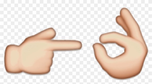 Стикеры палец об палец