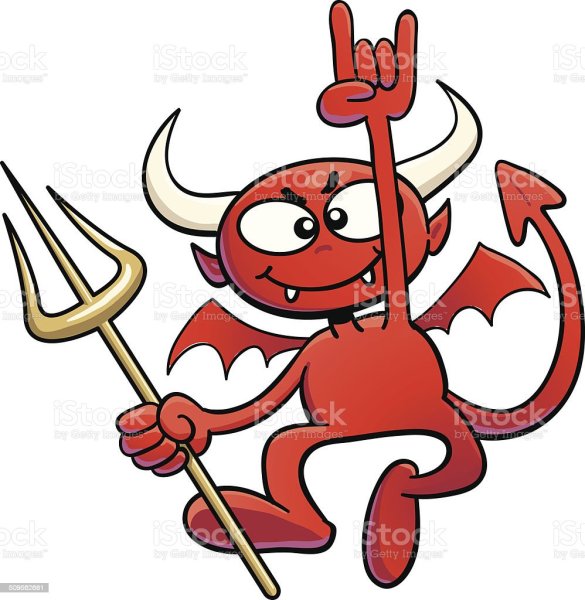 Чертенок смеется