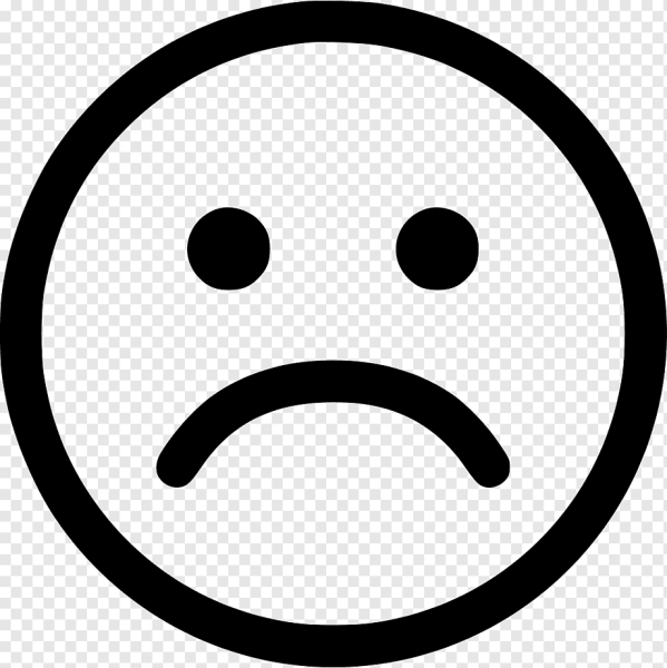 Грустный смайлик