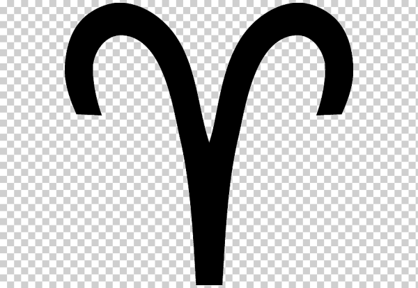 Овен знак черный