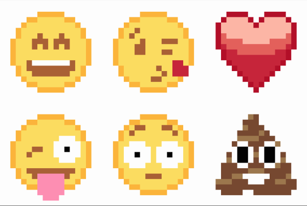 Смайлики по пикселям