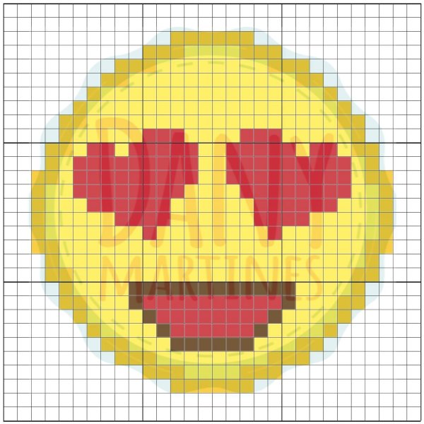 Рисунки по клеткам смайлики