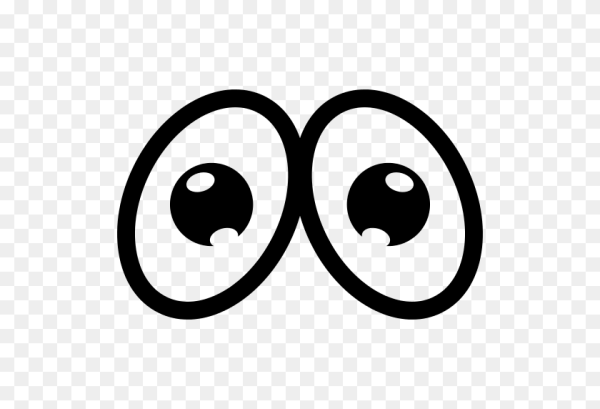 Глаза круглые мультяшные