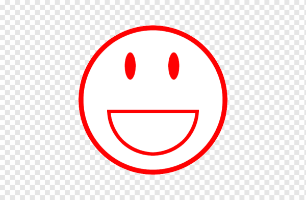 Красный смайлик