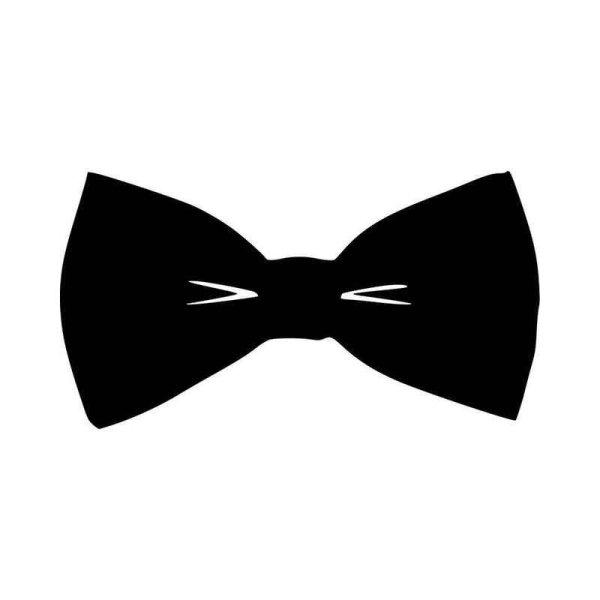 Галстук бабочка на белом фоне