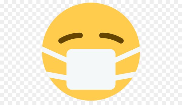 Смайлик в маске медицинской