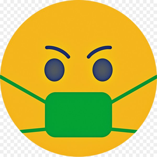 Смайлик в маске медицинской