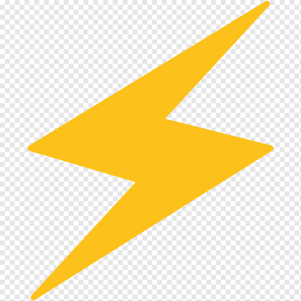 Значок молнии эмодзи