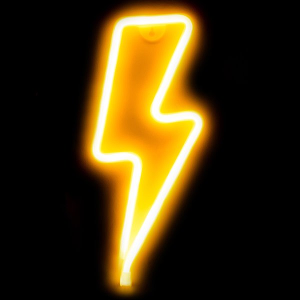 Неон на молнии