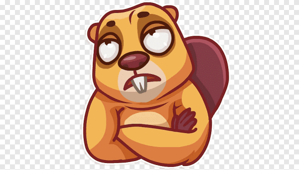 Наклейка бобер