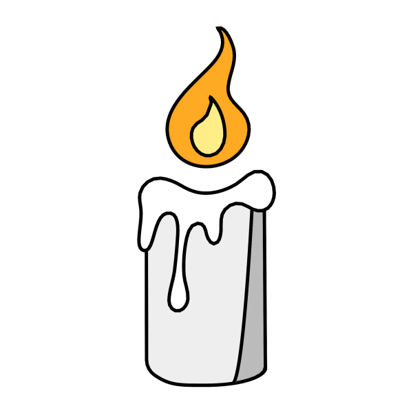 Смайл со свечкой