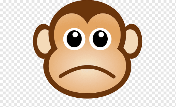 Грустная мордочка обезьянки