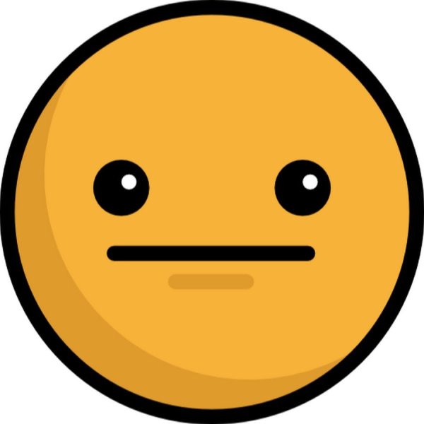 Смайлик желтый нейтральный