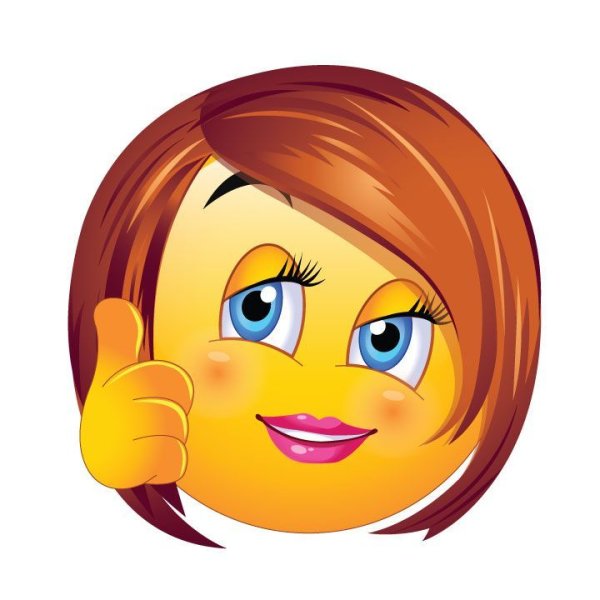 Смайлик с прической