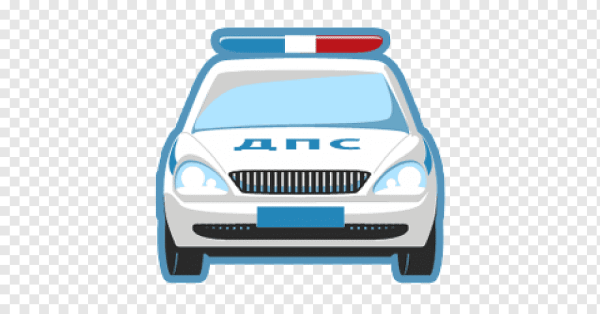 Полицейская машина мультяшная