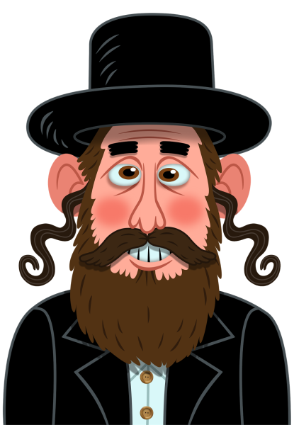 Раввин с пейсами