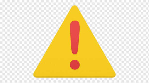 Желтый треугольник с восклицательным знаком