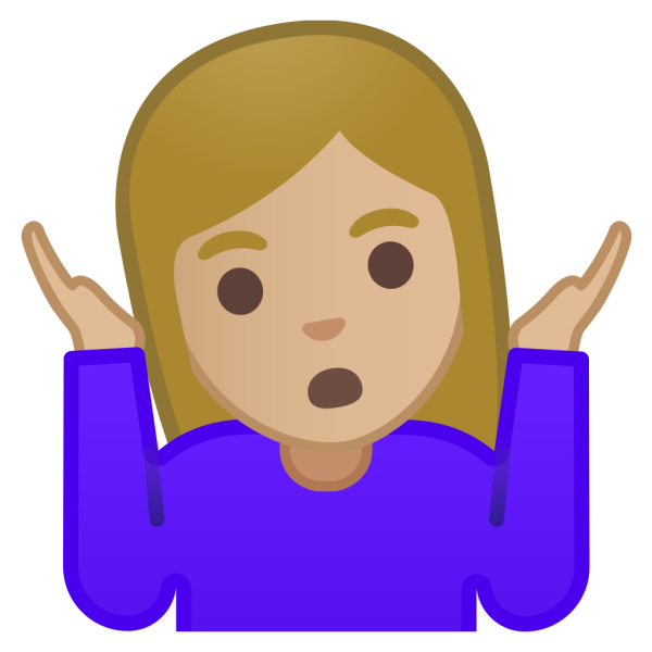 Эмодзи пожимание плечами